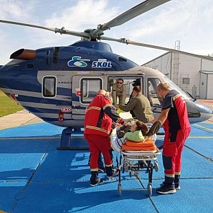 Транспортировка больных вертолетом в Москву
