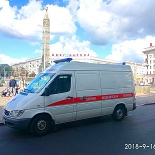 Транспортировка на скорой помощи больного из Москвы в Минск