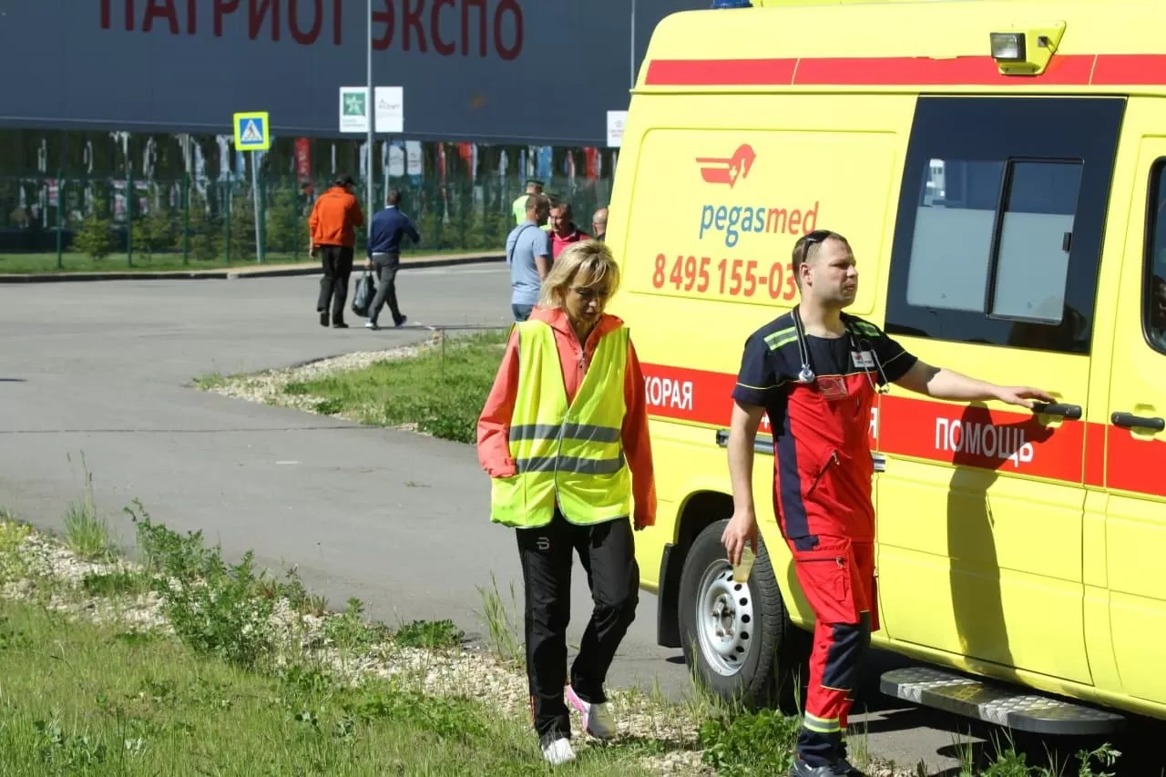 Дежурство бригады скорой помощи на спортивном мероприятии